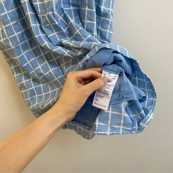 Urban Outfitters Rochelle Windowpane Babydoll Mini Dress S - Picture 12 of 12